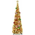 thumbnail image 1 of Fall Tree Home Decor Pop Up Tree with Lights & Timer & Modes Collapsible Tinsel Pencil Tree for Autumn Harvest Porch Thanksgiving Party Decorations Maple Leaves, 1 of 6