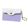 thumbnail image 1 of Jumpingount Cartera de cuero para mujer, llaves para tarjetas de crédito, llavero portátil para la escuela, monedero, bolsa organizadora de monedas a la Carteras Violeta Jumpingount AP012544-06, 1 of 6