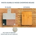 thumbnail image 5 of Lexi Home Genuine Marble Charcuterie Cutting Board - White and Pink, 5 of 5