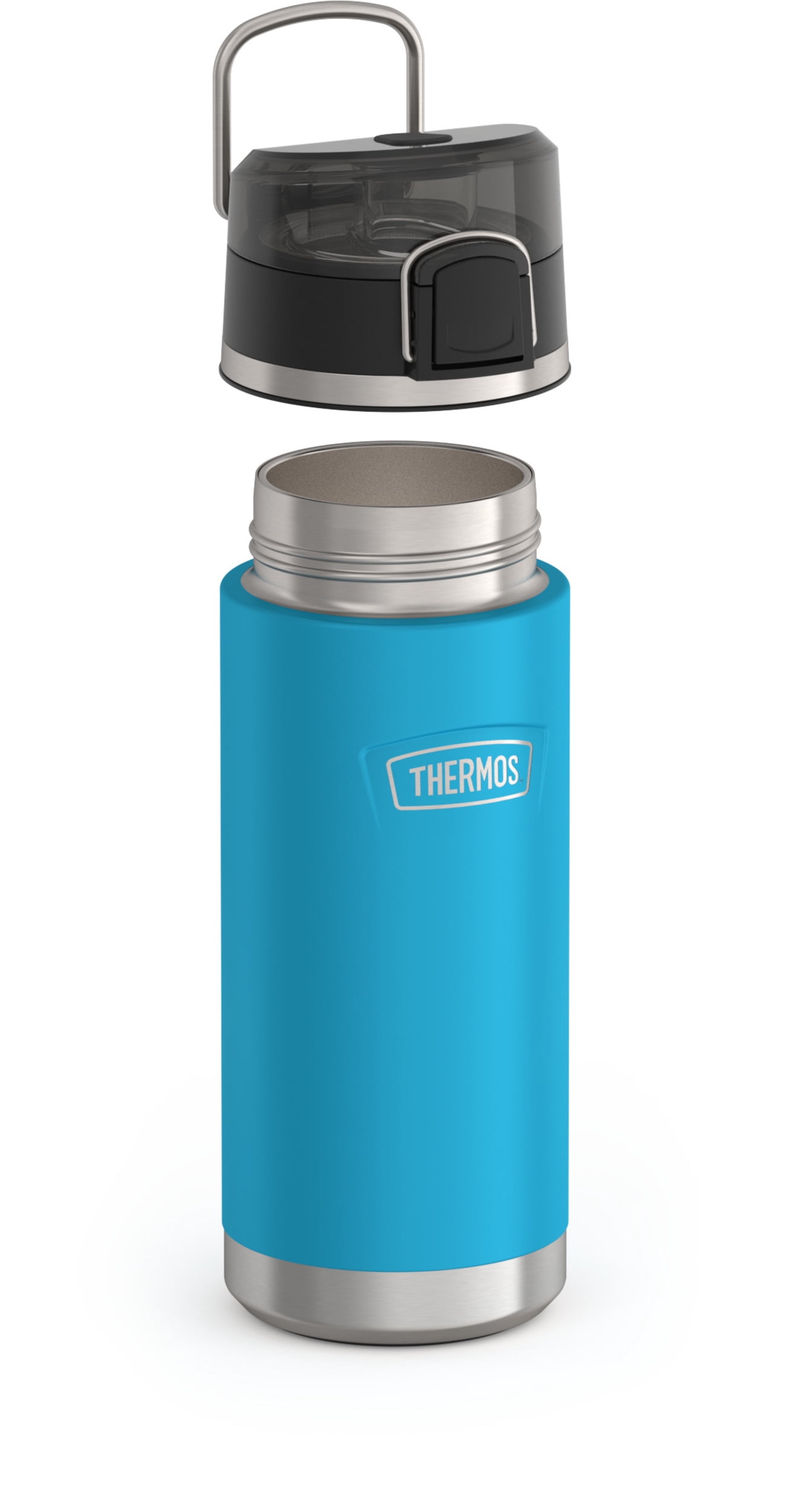 Thermos ICON Series Kid's Stainless Steel Spout Water Bottle, Dark Teal, 18oz