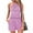 Purple, variant on Summer Sleeveless Lace Patchwork Women Halter Jumpsuit Romper