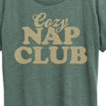 thumbnail image 3 of Instant Message - Cozy Nap Club - Women's Short Sleeve Graphic T-Shirt, 3 of 7