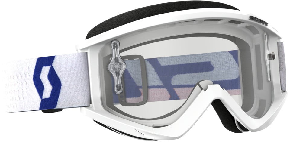Scott USA 262596-1030113 White With Clear Lens Recoil Xi Goggles White//Blue