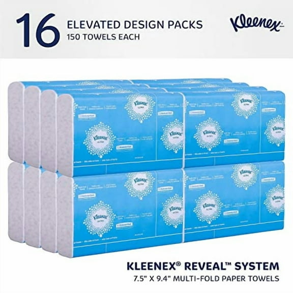 46321 Reveal Multi-Fold Towels 2-Ply 8 x 9.4 White 16/Carton