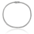 thumbnail image 5 of 925 Sterling Silver 2mm Cubic Zirconia CZ Tennis Bracelet, 5 of 6