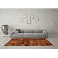 thumbnail image 3 of Ahgly Company Indoor Rectangle Patchwork Orange Transitional Area Rugs, 6' x 9', 3 of 4