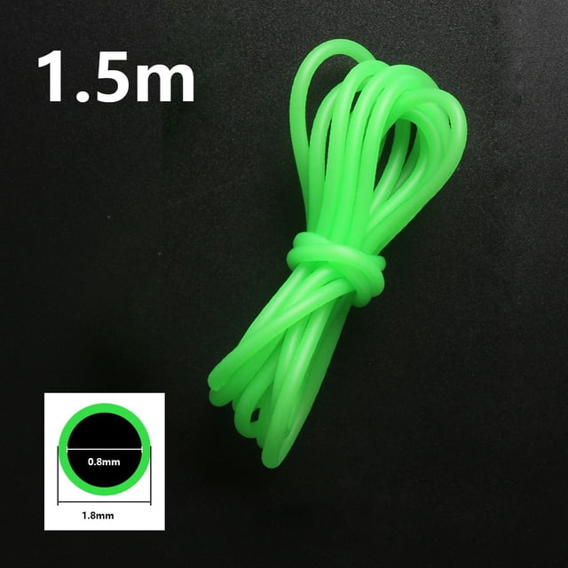 Light Luminous Line Glow Anti Rig Tube Tubing Fishing Wire Id 0.8-2mm X 1/1.5M