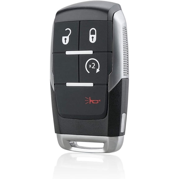 Keyless Key Fob Remote Control Replacement for 2019-2023 Ram Pickup 2500, 3500, 4500, 5500 GQ4-76T 433MHz 4A 4 Buttons