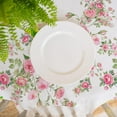 thumbnail image 4 of Pink Rectangle Tablecloth, Floral Tablecloth, Pink Flowers Print Table Cloth, Spring Summer Waterproof Wrinkle Free Rectangle Tablecloth for Rectangle Tables 60 X 84, 60 X 102, 60 X 120 Inch, 4 of 5