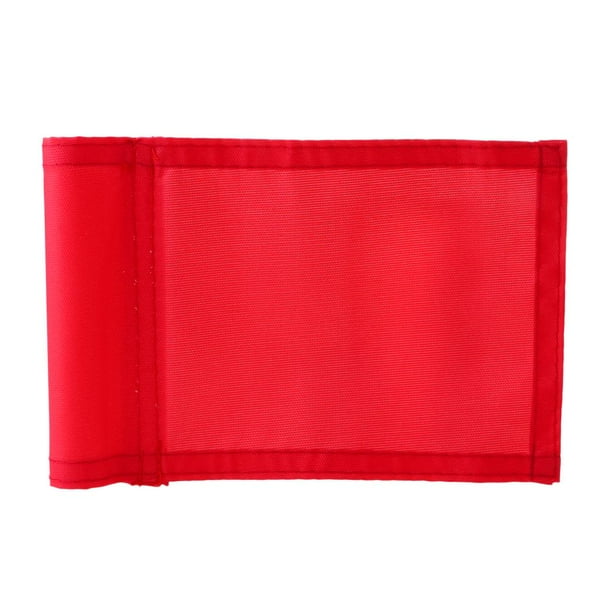 Ayudas duraderas para practicar golf en el patio, banderas para hoyos y putting green. Rojo