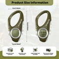 thumbnail image 7 of Electronic Altimeter Carabiner Handheld Thermometer Outdoor Fishing Weather Forecast Mode Meter Gadget, 7 of 7