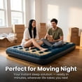 thumbnail image 4 of Avenli Double Air Mattress with CloudCoil Support | Inflatable Guest Bed for 2 Adults | Camping & Travel Air Mattress | Waterproof Flocked Top | Quick Inflate & Deflate | Puncture-Resistant PVC, 4 of 7