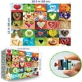 thumbnail image 2 of Romantic Collage-Creative Love 500 Piece Adult Jigsaw Puzzle, Intellectual Challenge, Home Wall Decoration, Holiday Party, Birthday Gift, Adult Fun Jigsaw Puzzle. Size: 20.5 x 15 in, 2 of 6