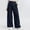 #6Navy, variant on Byworldtasic Womens Trousers Womens Flowy Pleated Wide Leg Pants for Women Lightweight High Waist Trouser with Pockets