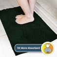 thumbnail image 5 of Muddy Mat® | Super Absorbent Door Mat Indoor, Microfiber Quick Dry Chenille Entryway Rug, Non-Slip Front Door Mat, Indoor Mats for Entryway, Machine Washable Pet Rug, Dark Green 28"x18", 5 of 7