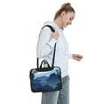 thumbnail image 7 of PUREYAH Laptop Case Bag with Compartments for Women, Forest Winter Tree Lightweight Computer Tote Bag for Men Travel Work 14 inch, 7 of 7