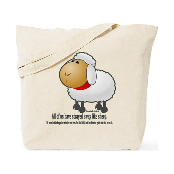 CafePress - Isaiah_53_Wht Tote Bag - Unisex Canvas Tote Bag, Beige, 1-Piece