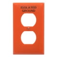 thumbnail image 1 of Placa Dúplex Leviton Nylon Naranja Para Contacto, 1 of 3