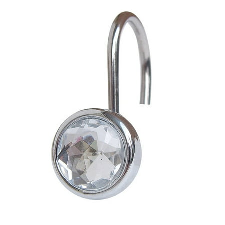 Elegant Home Fashions Jewel Shower Curtain Hooks Set Of 12 Elegant Home Fashions Jewel Shower Curtain Hooks Set Of 12 Com