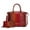 RB Coral, variant on Liora Women's Tote Bag with Wallet, Croc Embossed Vegan Leather Handbag Purse by Mia K - Fuchsia