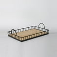 thumbnail image 4 of 411 - Rectangular Metal & Wood Tray, 4 of 5