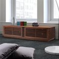 thumbnail image 6 of Maklaine Wood 16.2''H x 70.9''W x 17.8''D Walnut Wide Entertainment Stand, 6 of 7