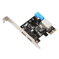 thumbnail image 1 of 2 Puertos USB PCIE Tarjeta Expansión PCI Express A USB 3.0 Adaptador Concentrador 20 Pines, 1 of 9