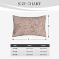 thumbnail image 4 of Naloa Rose Gold Marble Texture Pillowcase, Throw Pillowcase, Wrinkle-Free, Stain-Resistant with Hidden Zipper for Bedroom Sofa-16"x24", 4 of 6
