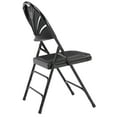 thumbnail image 5 of (Pack of 4) NPS 1100 Series Deluxe Fan Back With Triple Brace Double Hinge Folding Chair, Black, 5 of 8