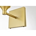 thumbnail image 3 of Living District Foster 1-Light Iron & Glass Bath Sconce in Brass/Clear, 3 of 7