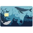 thumbnail image 1 of Ocean Card Stickers Whale Credit Card Skin Waterproof Debit Bank Card Sticker Skin Protecting Credit Cover Card Decals Removable No Bubble Slim, 1 of 8