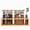 27 fl oz x 2 + Rack + Scoop x 2, variant on Nut Storage Containers with and Scoops, 2 Pack (50 oz / 1.5L) - Glass Nut Jars with Bamboo Lids, Kitchen Counter Nut Storage for Almonds Cashews Walnuts