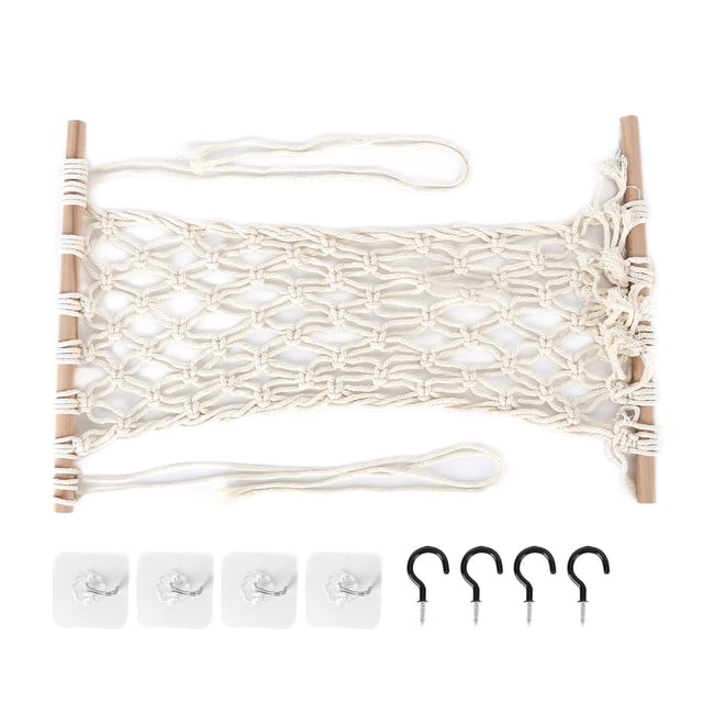 Cesta De Fruta Colgante, Hamaca De Fruta Segura Simple Tejida A Mano Para Sala De Estar Para Baño Para Cocina Para Lavadero ANGGREK Hanging Fruit Hammock