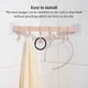 thumbnail image 5 of Wosthever Gancho para utensilios de cocina de trapo montado en la pared, colgador de toallas de ropa trasera multiusos, estante de almacenamiento Accesorios de baño Gris, 5 of 6