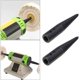 thumbnail image 1 of 1 par de adaptadores de husillo cónico roscado para pulir, biela, adaptador roscado izquierdo y derecho con llave para banco de ruedas, pulidor de banco, negro, 1 of 2