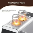 thumbnail image 3 of Sunmaki Espresso Machine 20 Bar Stainless Steel Coffee Machines with LED Touch Screen Powerful Steam Wand, Removable Water Tank, for Cappuccino, Latte, 3 of 9