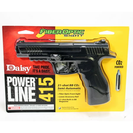Daisy 5415 Powerline 415 Pistol Kit Semi-Automatic CO2 .177 BB 21