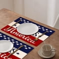 thumbnail image 5 of 4th of July Placemats, Independence Day Placemats, Heat-Resistant Cotton Linen Place Mats for Indoor Outdoor Parties Holiday Decoration, 4th of July Party Dining Decoration(B,17.7x11.8in), 5 of 6