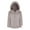Grey, variant on TSSOE Little Big Girls Autumn Winter Warm Coat Clothes Hooded Faux Fur Fleece Jacket Cotton Thick Outwear Casual Wear Black 10