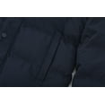 thumbnail image 5 of GGleaf Men's Puffer Coat Thickened Padded Winter Jacket Hooded Parka with Detachable Fur Hood Navy XXL, 5 of 7