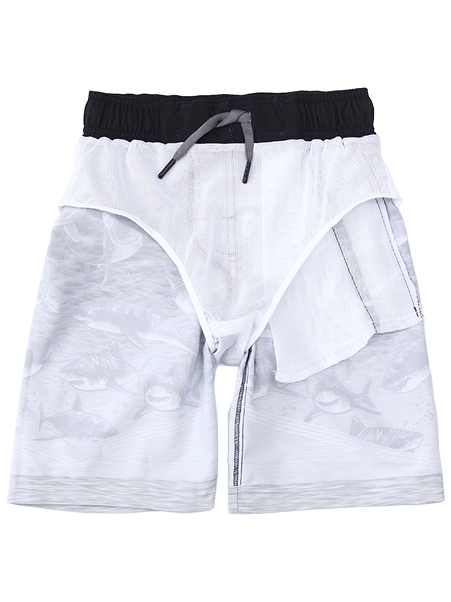 Rokka&Rolla Boys' Quick Dry Board Shorts Mesh Lined Swim Trunks, UPF 50+, Sizes 4-18