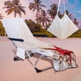 thumbnail image 6 of kladzum Summer Beach Chair Covers with Side Pockets Boho Pool Lounge Chair Towel Covers Microfiber Beach Towel for Outdoor Garden Courtyard Patio Beach Supplies, 6 of 7