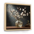 thumbnail image 2 of Designart "Sepia-Toned Nostalgia In Orchid Vase I" Orchids Floater Framed Canvas Art Print, 2 of 5