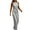 Silver, variant on Womens Pants Clearance Women Zipper Bandage Sequins Solid Color Backless V-Neck Sleeveless Jumpsuit