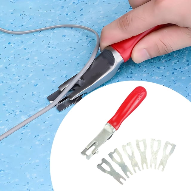 Rascadores de nivelación de alambre de soldadura para bordes de suelo,Recortadora de vinilo duradero para alfombras de suelo,Herramienta de soldadura Estilo A