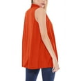 thumbnail image 3 of Women's Sleeveless Long Body Open Draped Front Solid Cardigan Vest S-3XL, 3 of 4