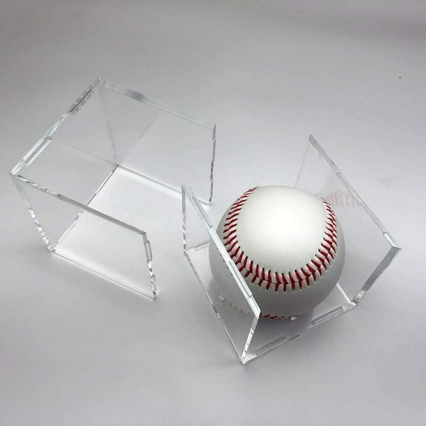 Vitrina de béisbol, Cubo de acrílico protegido contra los rayos ultravioleta Soporte de béisbol Cuadrado Caja transparente Memorabilia Exhibición Almacenamiento Deportes Béisbol oficial Autógrafo ShuxiuWang 8390612206740