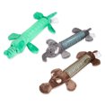 thumbnail image 1 of Flmtop Dog Cartoon Animal Shape Bite Resistant Teeth Cleaner Molar with Sounder Pet Toy Brown, 1 of 8