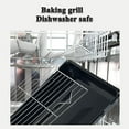thumbnail image 3 of Small Baking Rack Stainless Steel Metal Roasting Cooking Racks Size 8.7"x6.3", Non Toxic & Rust Free, Fit for Small Toaster Oven, Dishwasher Safe, 3 of 7
