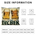 thumbnail image 5 of Nawypu Vintage Beer Throw Pillow Covers Throw Pillow Case Funny Letters Saying Decorative Pillow Cover Best Gift for Beer Lovers Cushion Cover(Beer Lover Set), 5 of 5